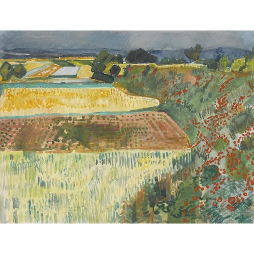 MARTIN ALFRED CHRIST : 'Sommerlandschaft im Elsass' (DOBIASCHOFSKY AUKTIONEN AG)
