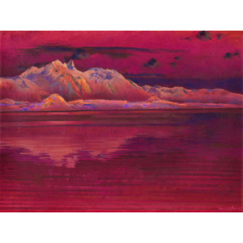 MARCUS JACOBI : Thunersee mit Stockhornkette (DOBIASCHOFSKY AUKTIONEN AG)