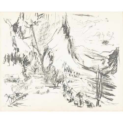OSKAR KOKOSCHKA : Delphi, Kastalische Quelle (DOBIASCHOFSKY AUKTIONEN AG)