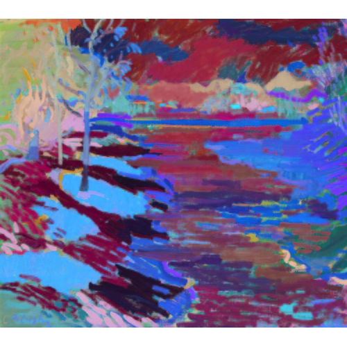 CONSTANTIN (AUCH POLLASTRI POLASTRI : Expressive Flusslandschaft (DOBIASCHOFSKY AUKTIONEN AG)