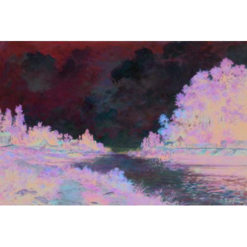 GASTON ANGLADE : Sommerliche Flusslandschaft (DOBIASCHOFSKY AUKTIONEN AG)