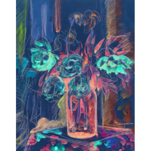 HENRI CHARLES MANGUIN : Nature morte aux roses (DOBIASCHOFSKY AUKTIONEN AG)