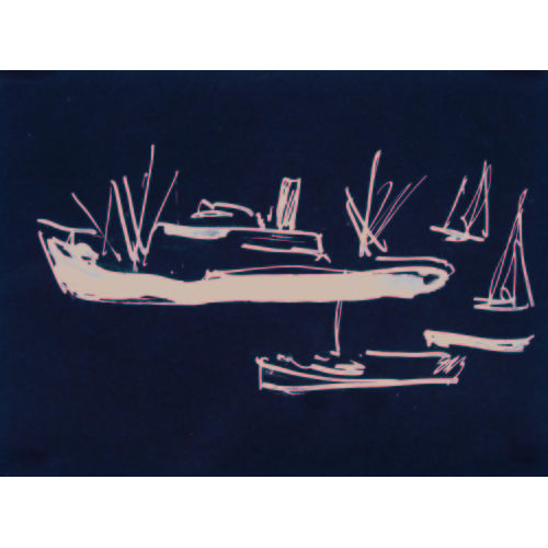 ERNST LUDWIG KIRCHNER : Frachter und Segelboote (DOBIASCHOFSKY AUKTIONEN AG)