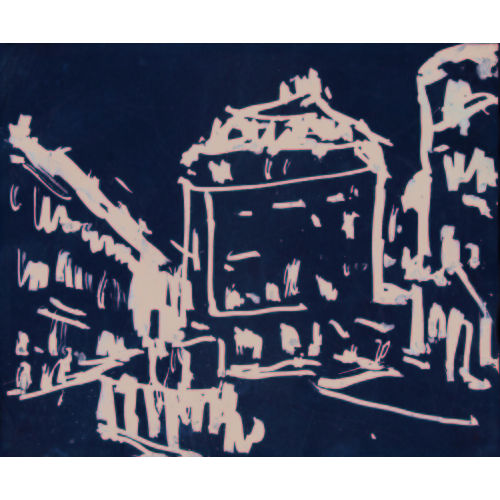 ERNST LUDWIG KIRCHNER : H�user im Topflappenviertel Dresden (DOBIASCHOFSKY AUKTIONEN AG)