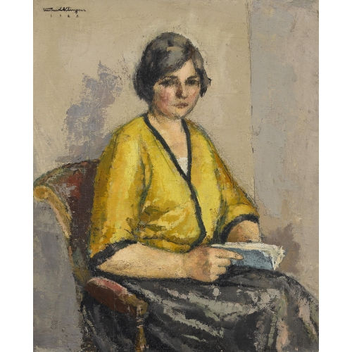 TRISTAN (AUCH LECLERE KLINGSOR : Sitzende Dame mit einem Buch (DOBIASCHOFSKY AUKTIONEN AG)