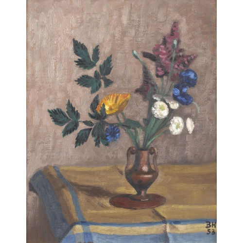 BRUNO HESSE : Stillleben mit Blumen in einer Vase (DOBIASCHOFSKY AUKTIONEN AG)