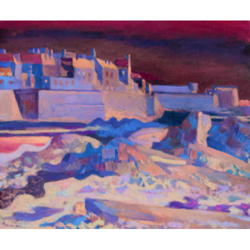 WILHELM GIMMI : 'Les remparts de Saint-Malo' (DOBIASCHOFSKY AUKTIONEN AG)