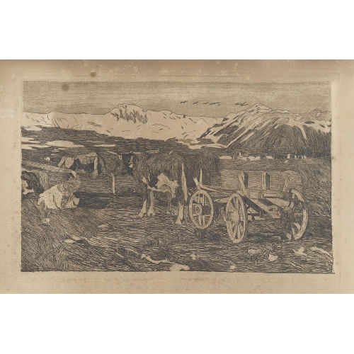 GIOVANNI SEGANTINI : An der Tr�nke (DOBIASCHOFSKY AUKTIONEN AG)