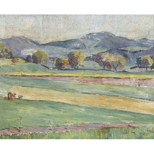 FERNAND RIARD : Sommerliche Feldlandschaft (DOBIASCHOFSKY AUKTIONEN AG)
