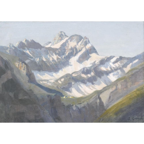 LOUIS CAMILLE GIANOLI : 'L′Altmann vue de Wildkirchli' (DOBIASCHOFSKY AUKTIONEN AG)