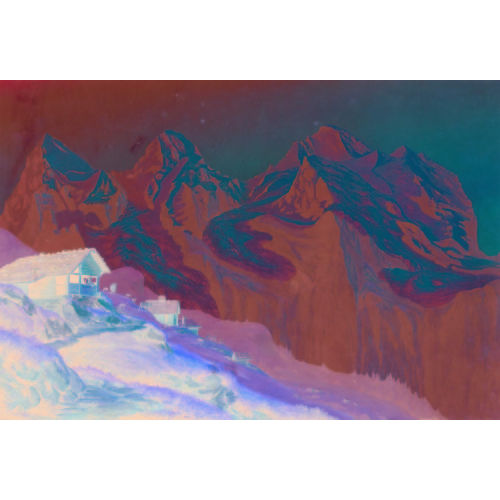 KONRAD CORRADI : Blick von der Wengernalp auf Eiger, M�nch und Jungfrau (DOBIASCHOFSKY AUKTIONEN AG)