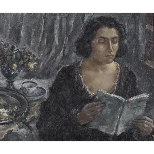 MADELEINE WOOG : Dame bei der Lekt�re (DOBIASCHOFSKY AUKTIONEN AG)