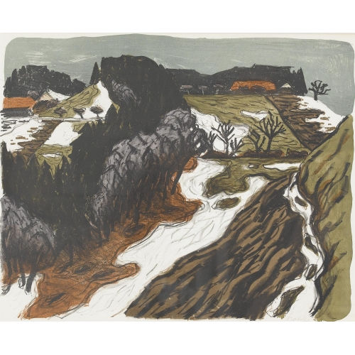 FRED STAUFFER : Schneeschmelze (DOBIASCHOFSKY AUKTIONEN AG)