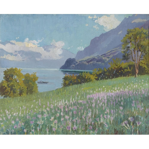 GUSTAV VON STEIGER : 'Am Brienzersee' (DOBIASCHOFSKY AUKTIONEN AG)