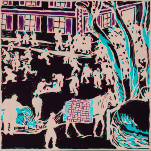 CUNO AMIET : Schulpause im Winter (DOBIASCHOFSKY AUKTIONEN AG)