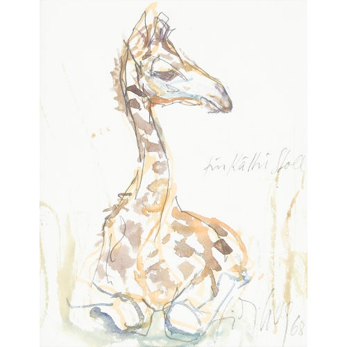 FRITZ HUG : Junge Giraffe (DOBIASCHOFSKY AUKTIONEN AG)
