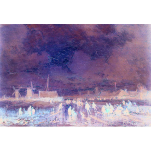 ADOLF STADEMANN : Winterliches Eisvergn�gen (DOBIASCHOFSKY AUKTIONEN AG)