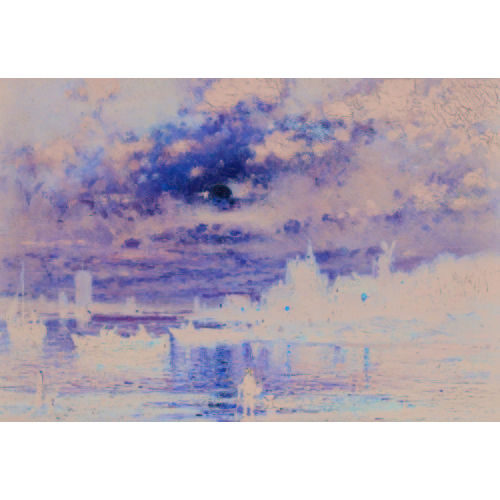 ADOLF STADEMANN : Flusslandschaft im Mondschein (DOBIASCHOFSKY AUKTIONEN AG)