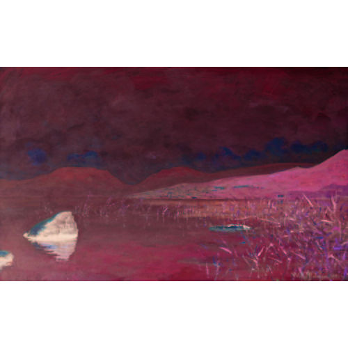 WILLIAM R�THLISBERGER : 'Le lac de Neuch�tel et le Trou de Bourgogne - Matin' (DOBIASCHOFSKY AUKTIONEN AG)