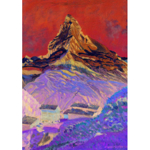 WALDEMAR THEOPHIL FINK : 'Matterhorn am Morgen' (DOBIASCHOFSKY AUKTIONEN AG)