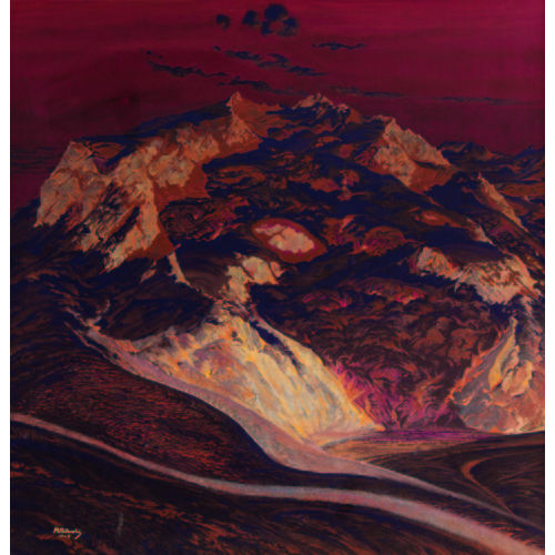 REMO PATOCCHI : Das Monte Rosa-Massiv mit Dufourspitze und Nordend (DOBIASCHOFSKY AUKTIONEN AG)