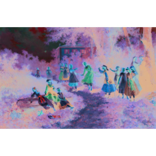 AUGUSTE) DOVIANE (EIGTL. VIANDE : Spielende junge M�dchen im Freien (DOBIASCHOFSKY AUKTIONEN AG)