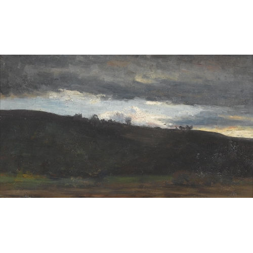 CHARLES FRAN�OIS DAUBIGNY : Landschaftspartie in Gewitterstimmung (DOBIASCHOFSKY AUKTIONEN AG)