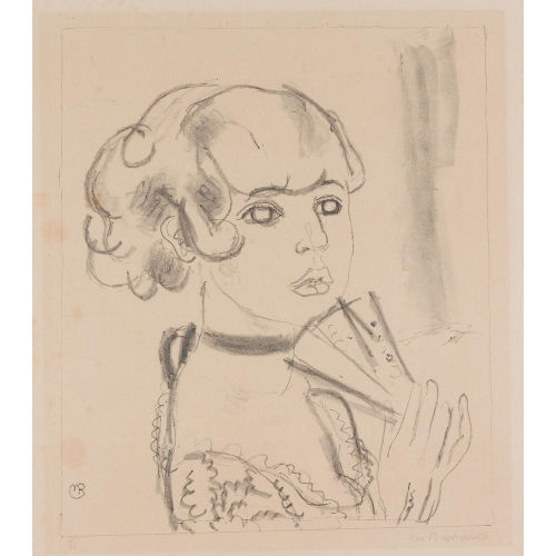 MAURICE BARRAUD : Femme � l′eventail (DOBIASCHOFSKY AUKTIONEN AG)