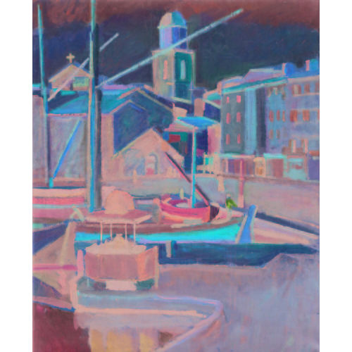 GEORGES DAREL : 'Le port, St-Tropez' (DOBIASCHOFSKY AUKTIONEN AG)