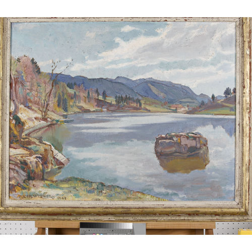 CHARLES L′EPLATTENIER : 'Lac des Brenets' (DOBIASCHOFSKY AUKTIONEN AG)