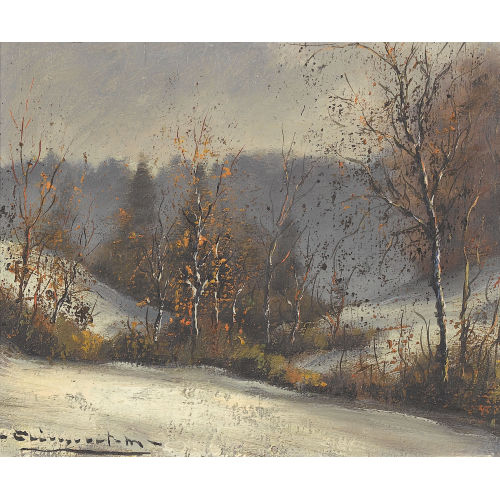 MAX CLEMENT : Winterliche Landschaft (DOBIASCHOFSKY AUKTIONEN AG)