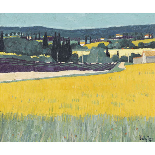 KATHY (EIGTL. THYS-BILL THYS : Bl�hende Felder in der Provence (DOBIASCHOFSKY AUKTIONEN AG)