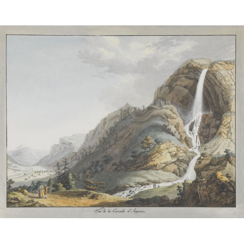 JEAN-ANTOINE LINCK : 'Vue de la Cascade d′Arpenas' (DOBIASCHOFSKY AUKTIONEN AG)