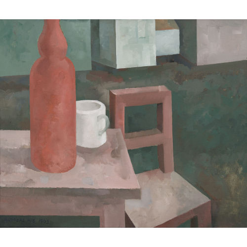 ANDREAS HIS : 'La bouteille rouge' (DOBIASCHOFSKY AUKTIONEN AG)