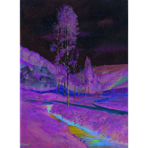 ROBERT KIENER : 'Birken am Bach' (DOBIASCHOFSKY AUKTIONEN AG)