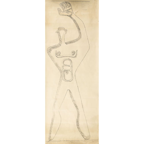CHARLES-EDOUARD) LE CORBUSIER (EIGTL. JEANNERET : 'FIR.UN. Bas Relief Homme Modulor...' (DOBIASCHOFSKY AUKTIONEN AG)