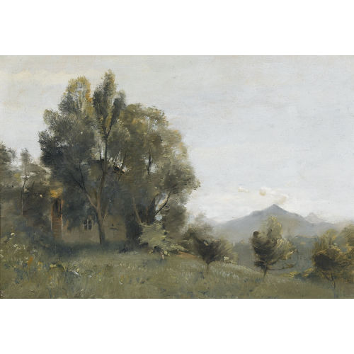 JULES-LOUIS BADEL : 'Paysage campagne genevoise' (DOBIASCHOFSKY AUKTIONEN AG)