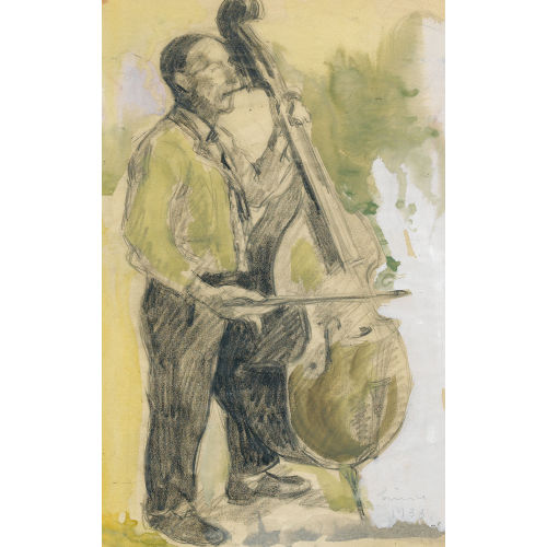 CARL WALTER LINER : Kontrabassist in Appenzellertracht (DOBIASCHOFSKY AUKTIONEN AG)