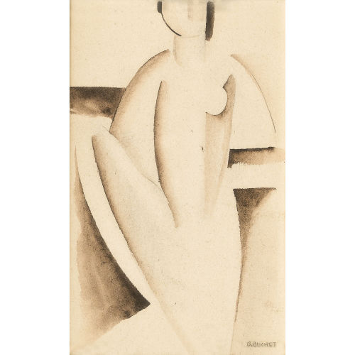 GUSTAVE BUCHET : Abstrakte Frauenfigur (DOBIASCHOFSKY AUKTIONEN AG)