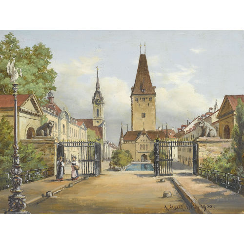 ADOLF METHFESSEL : Murtentor gegen den Christoffelturm (DOBIASCHOFSKY AUKTIONEN AG)
