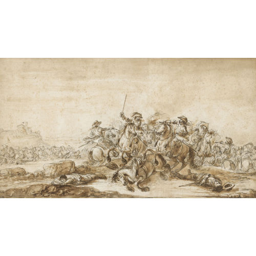 FRANCESCO SIMONINI : Schlachtenszene (DOBIASCHOFSKY AUKTIONEN AG)