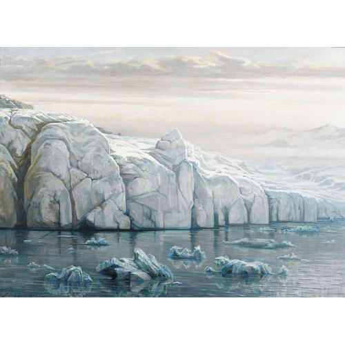 EDOUARD JEANMAIRE : Gletscher an der K�ste Spitzbergens (DOBIASCHOFSKY AUKTIONEN AG)
