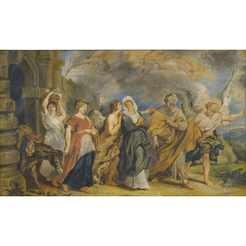 PETER PAUL RUBENS : Die Flucht Lots und seiner Familie aus Sodom (DOBIASCHOFSKY AUKTIONEN AG)