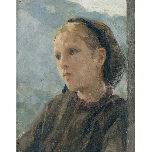 ALBERT ANKER : Bildnis eines M�dchens (DOBIASCHOFSKY AUKTIONEN AG)