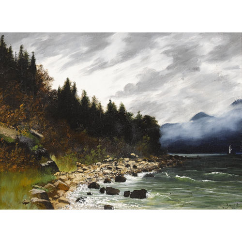 ALMA LOUISE R�DIS�HLI : Gewittrige Seeuferstimmung (DOBIASCHOFSKY AUKTIONEN AG)