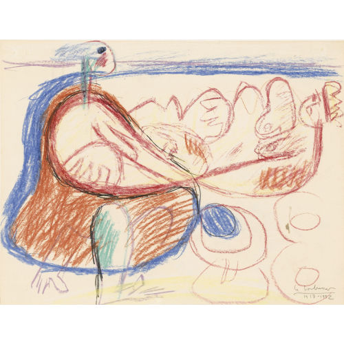 CHARLES-EDOUARD) LE CORBUSIER (EIGTL. JEANNERET : Strandszene mit zwei Figuren (DOBIASCHOFSKY AUKTIONEN AG)