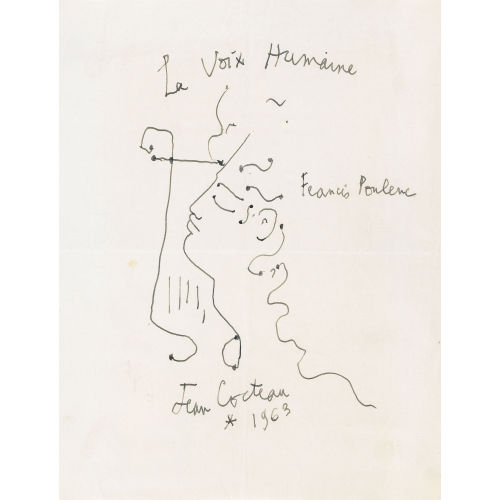 JEAN COCTEAU : 'La voix humaine' (DOBIASCHOFSKY AUKTIONEN AG)