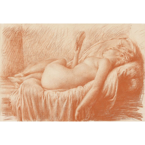 AURELE-RENE BARRAUD : 'Le nu couch�' (DOBIASCHOFSKY AUKTIONEN AG)
