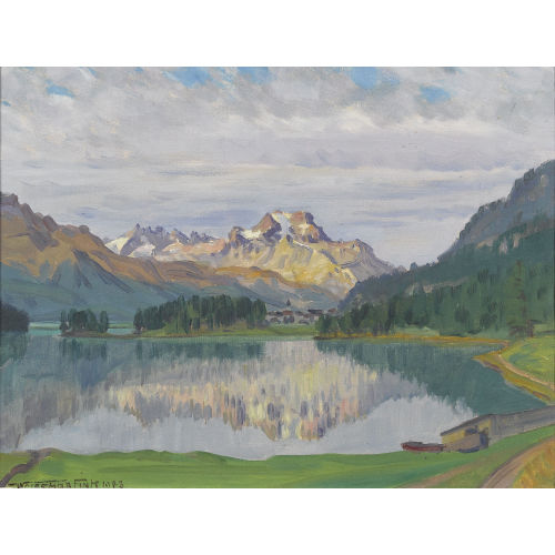 WALDEMAR THEOPHIL FINK : 'Septemberstimmung bei Silvaplana' (DOBIASCHOFSKY AUKTIONEN AG)