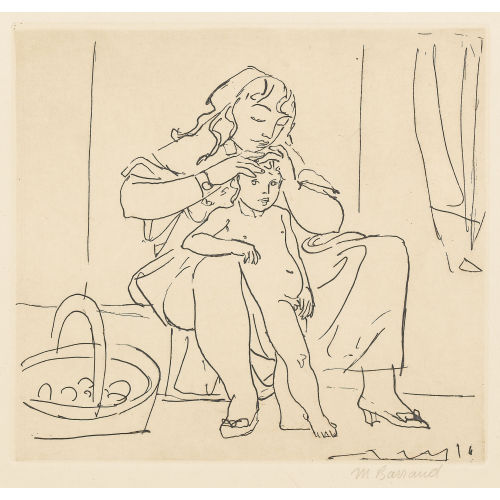 MAURICE BARRAUD : La Chercheuse de Poux (DOBIASCHOFSKY AUKTIONEN AG)